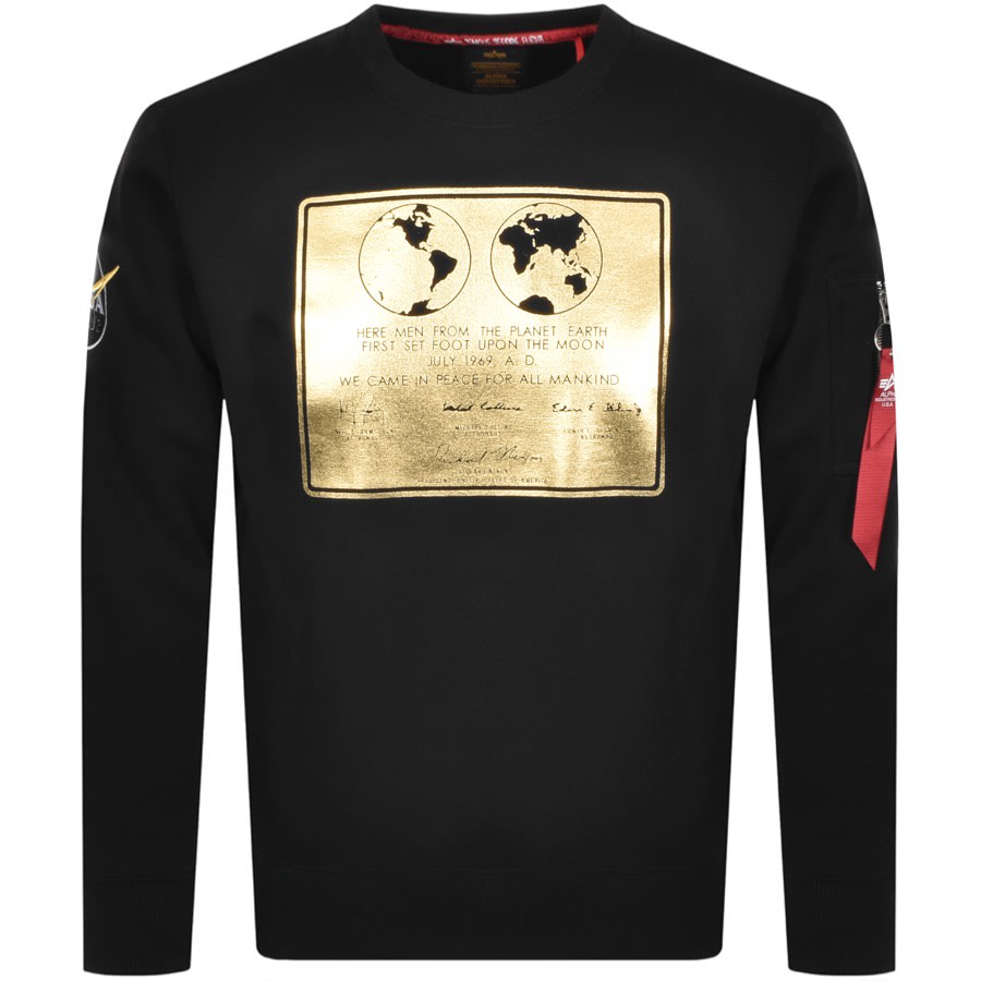 Alternative Image for ProductAlpha Industries Lunar Plaque Sweatshirt Black1
